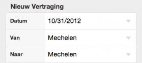 Treinvertraging iPhone app